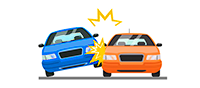 Icono colisión automóviles