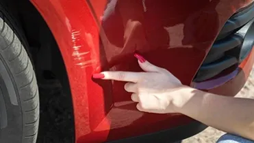 coche rayado