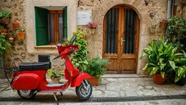 Baja de un ciclomotor